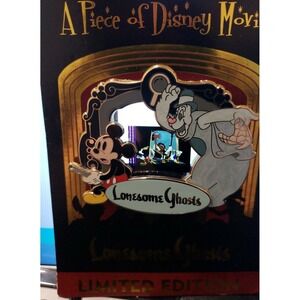 Disney Pin Piece of Disney Movies Lonesome Ghosts Scene A Film Frame LE 92038